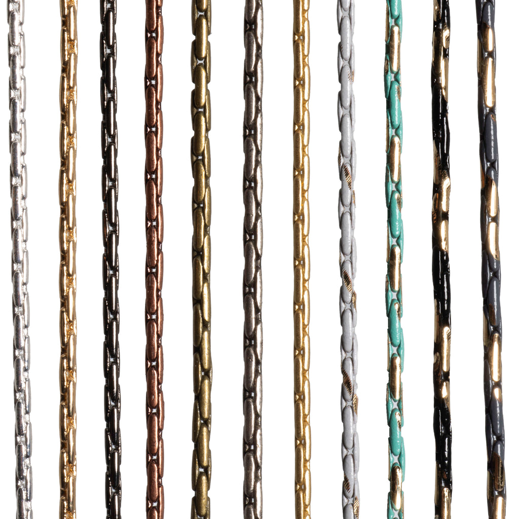 Beading Rope Snake Chain - Elegant and Versatile Jewelry Chains Available in Multiple Finishes 