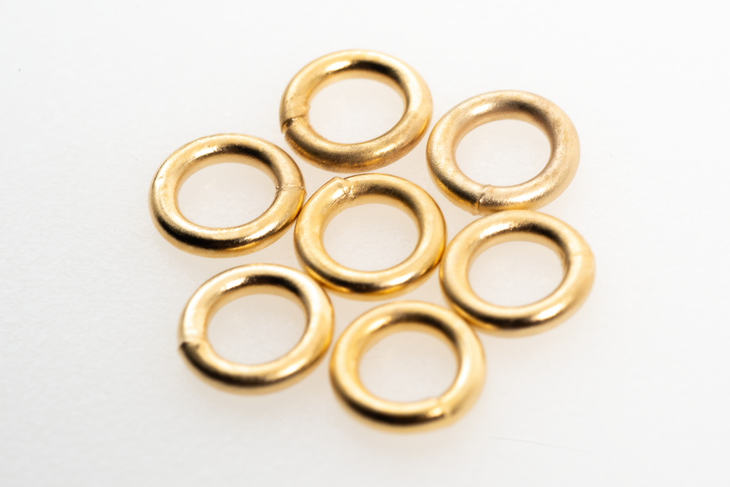 Assorted jump rings, split rings, and soldered closed rings for jewelry making