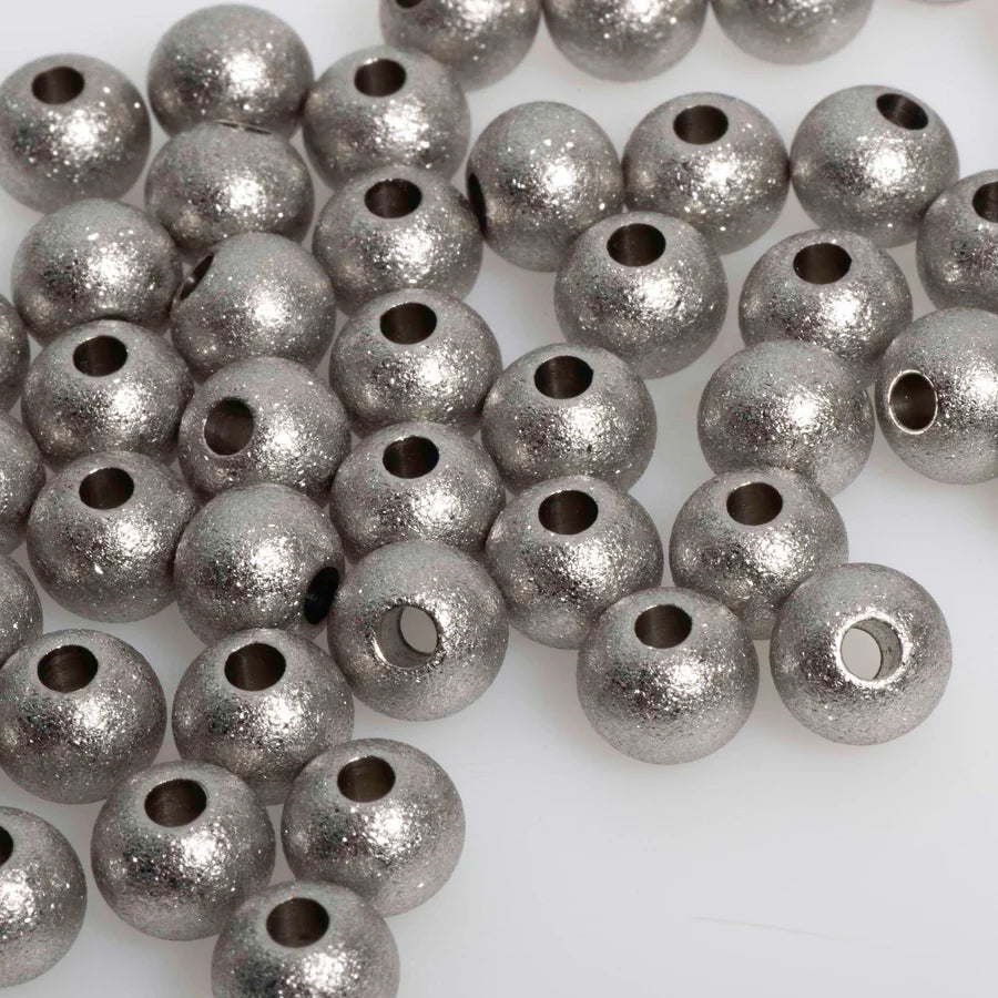 Stainless steel beads for jewelry making in various sleek designs