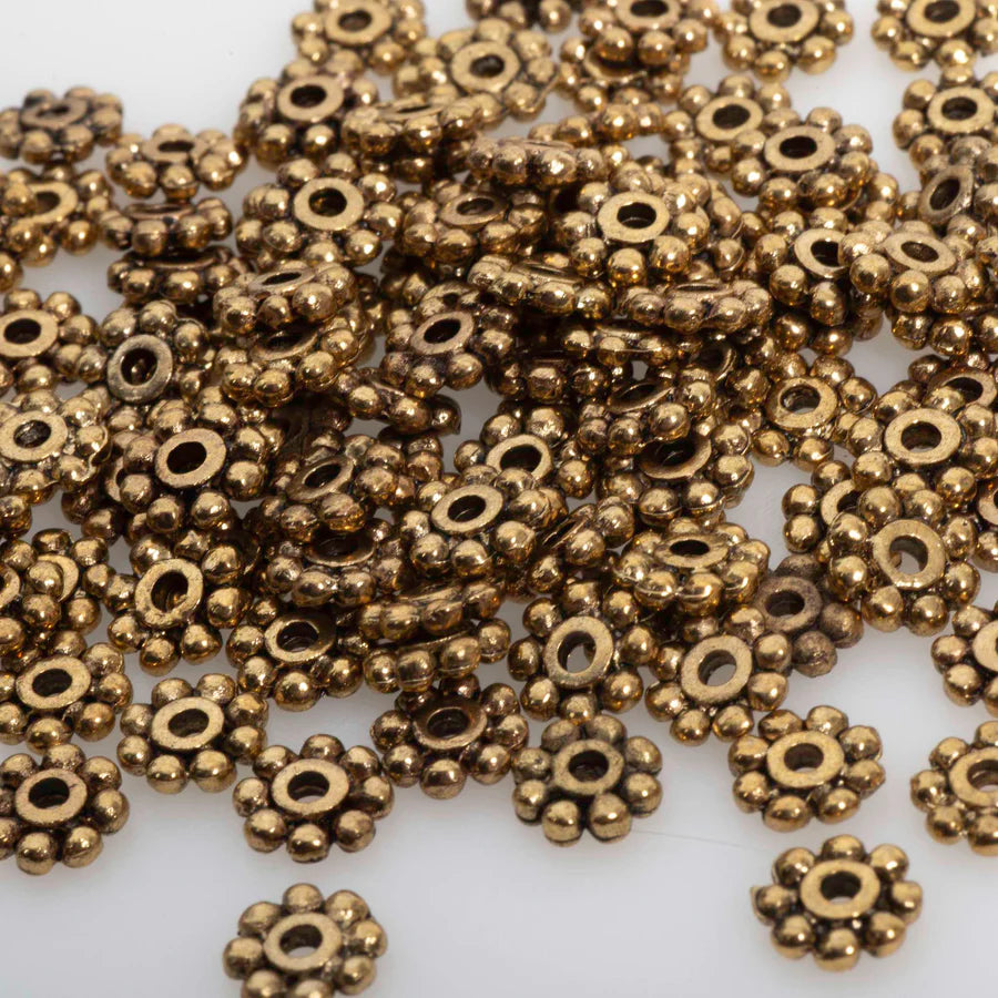 Spacer beads for jewelry making in various materials and finishes