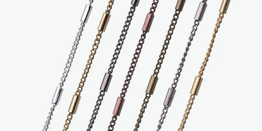 Stylish satellite chains for jewelry making with evenly spaced beads