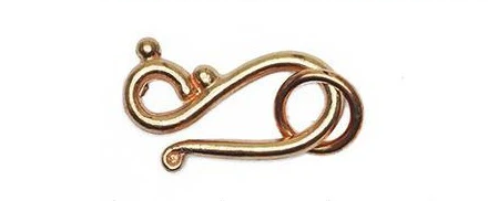 Hook and Eye Clasps in sleek Copper finish, offering secure and stylish fasteners for jewelry.