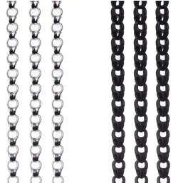 A selection of Bike Link Chains in various finishes, perfect for creating bold and durable jewelry.