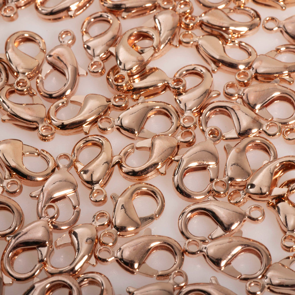 Lobster Claw Clasp 12mm x 7mm Rose Gold