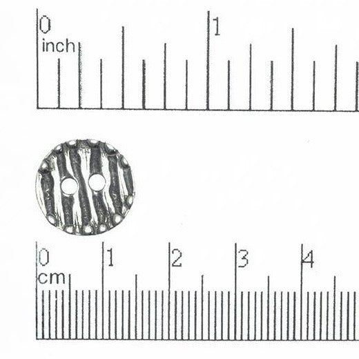 Button Antique Pewter BTN12 15mm Textured Pewter Button 15mm Textured Pewter Button BTN12 | Bulk Jewelry Making Supplies BTN12AP