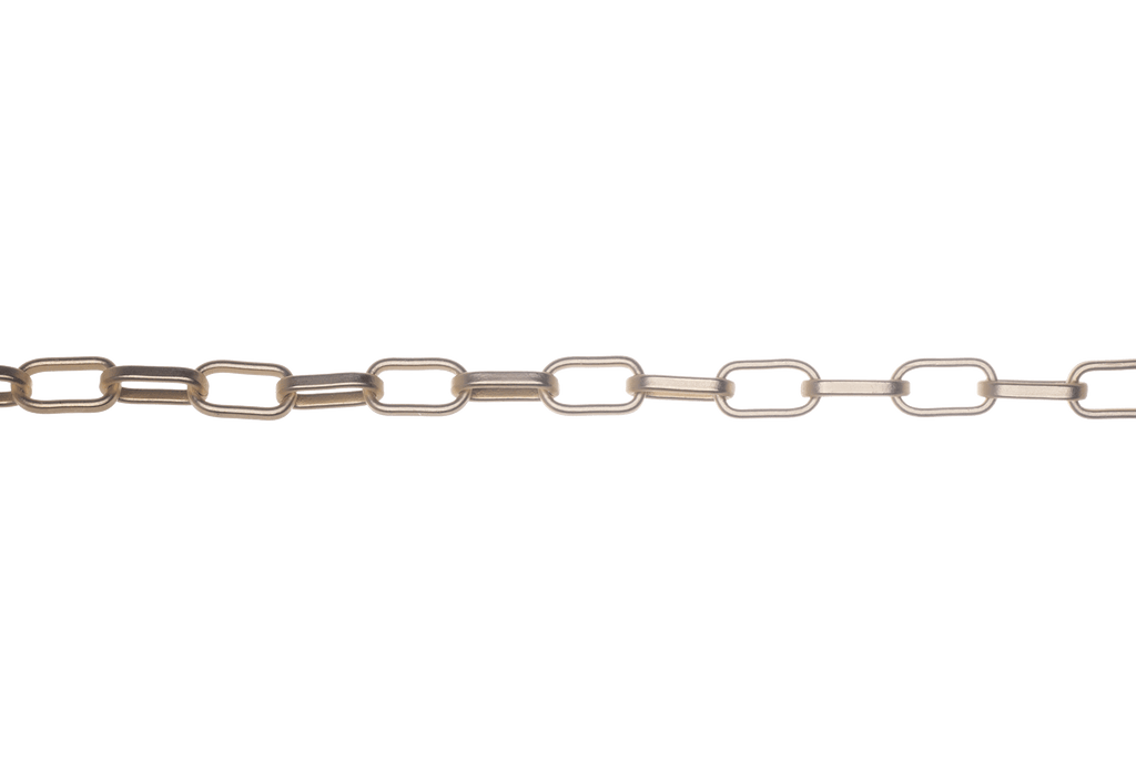 Stainless Steel Chain Bulk Flat Paper Clip Link Chain Silver - Temu