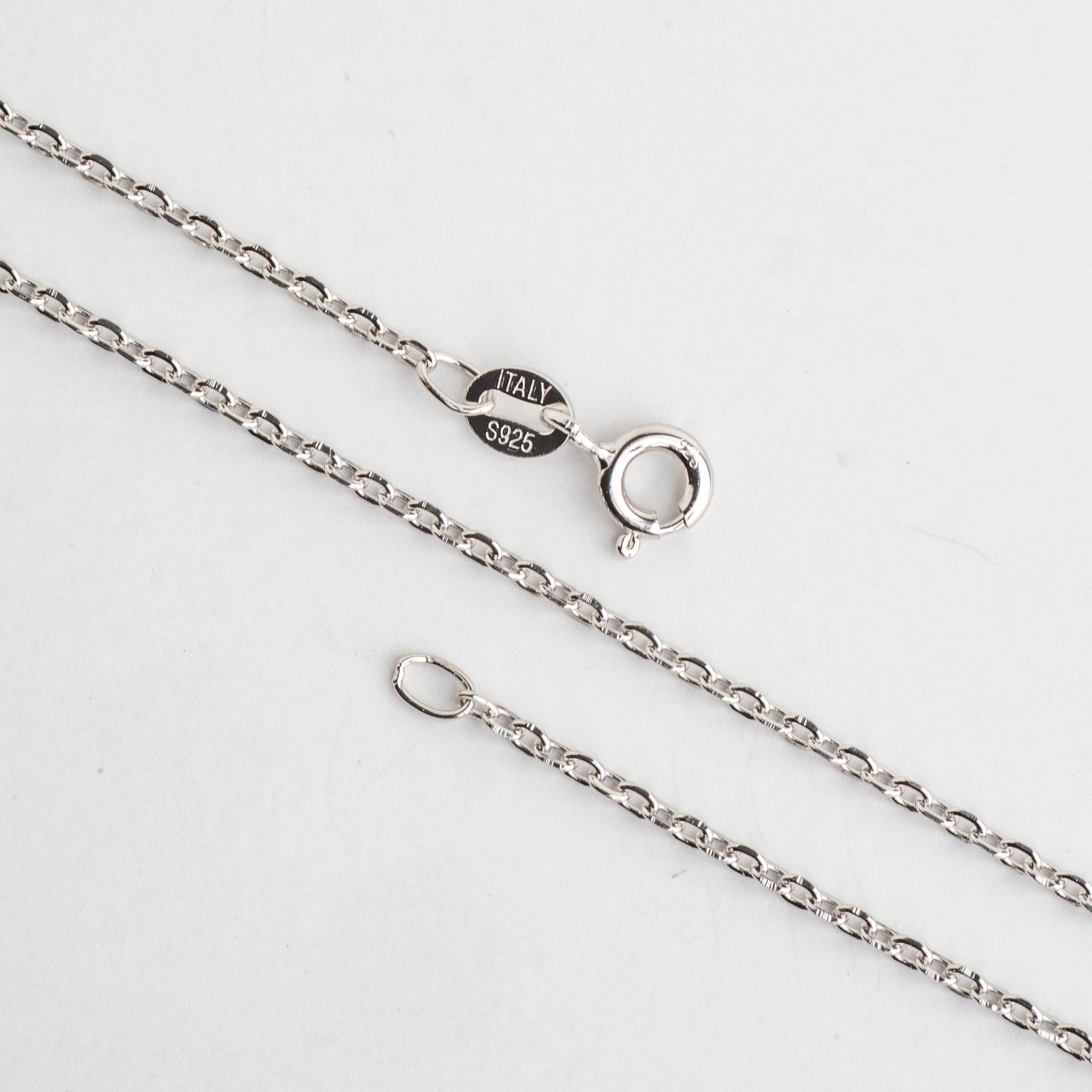 Sterling Silver Round Cable Finished Chain 20